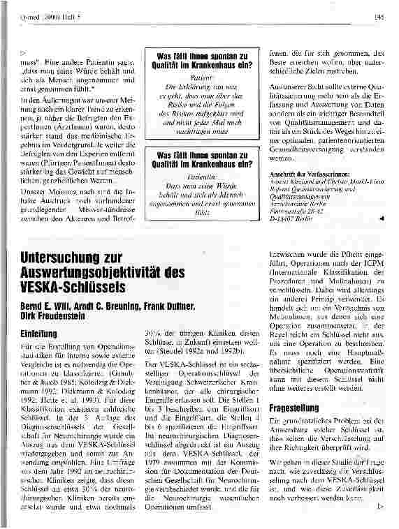 Vorschauseite 1: Untersuchung zur Auswertungsobjektivität des VESKA-Schlüssels