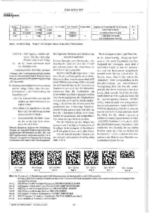 Vorschauseite 4: Markierung von Chirurgischen Instrumenten im Sterilisationsprozess Unverwechselbare Identifikations-Marken: Barcode versus RFID