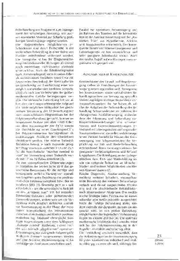 Vorschauseite 2: ANFORDERUNG AN DIE TECHNISCHE UND PERSONELLE AUSSTATTUNG ZUR BEHANDLUNG SCHWERVERLETZTER