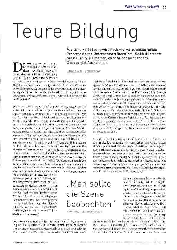 Vorschauseite 1: Teure Bildung