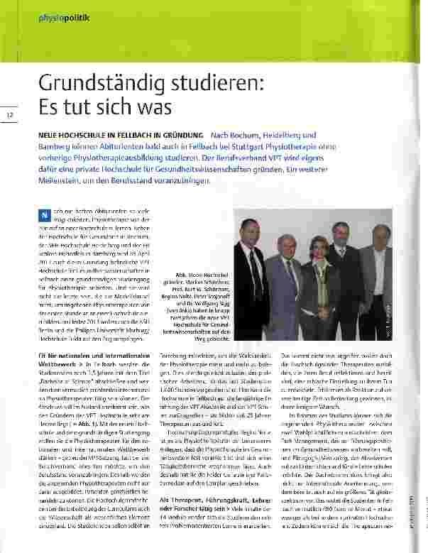 Vorschauseite 1: Grundständig studieren: Es tut sich was