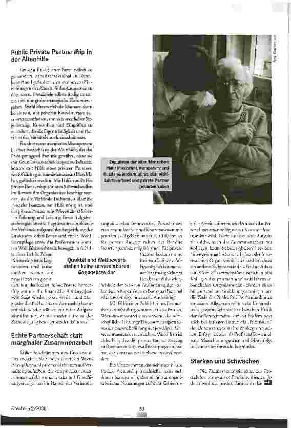 Vorschauseite 2: Allianzen der neuen Art Public Private Partnership: in innovatives Modell der Kooperation