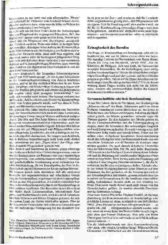 Vorschauseite 2: Reflexionen über den Fortschritt in der Krankenpflege