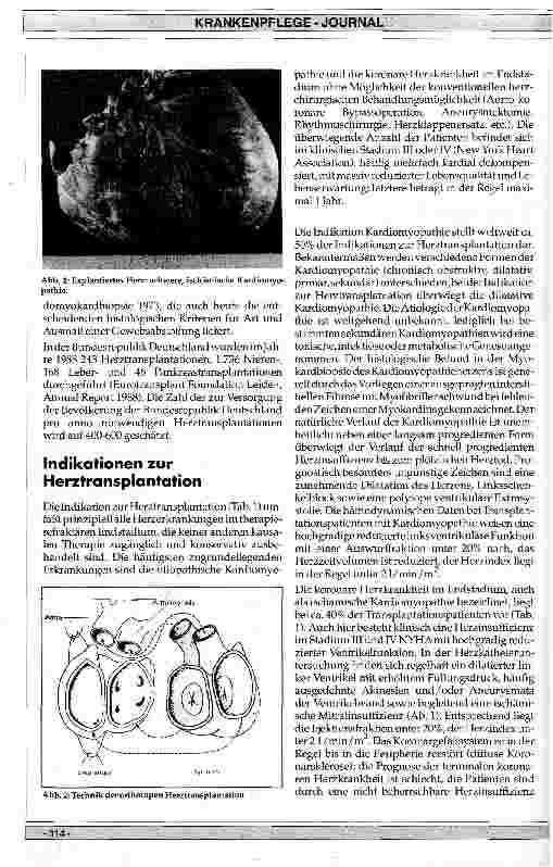 Vorschauseite 2: Herztransplantation: Indikation, Technik und Ergebnisse