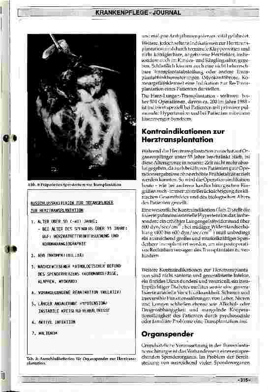 Vorschauseite 3: Herztransplantation: Indikation, Technik und Ergebnisse
