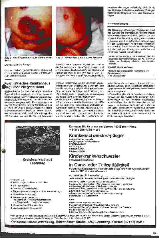 Vorschauseite 2: Erfolgreiche Behandlung eines Ulcus cruris und einer neurotrophischen Blasenbildung mit Baumwollkompressen