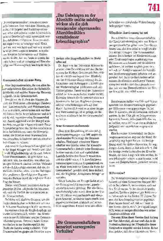 Vorschauseite 2: Seniorengenossenschaften: Das Ende der Ruhestandsideologie