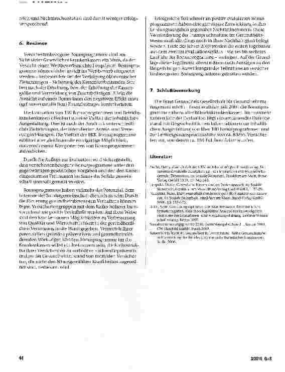 Vorschauseite 5: Bonusprogramme als Differenzierungsmerkmal im Wettbewerb der Krankenkassen