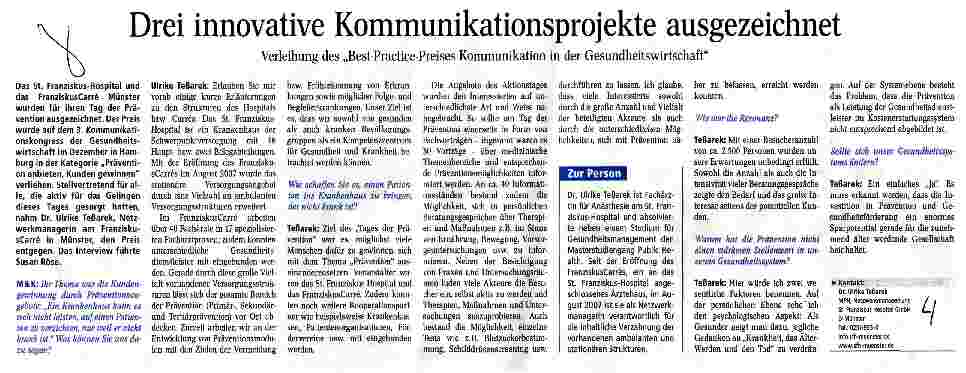 Vorschauseite 1: Drei innovative Kommunikationsprojekte ausgezeichnet