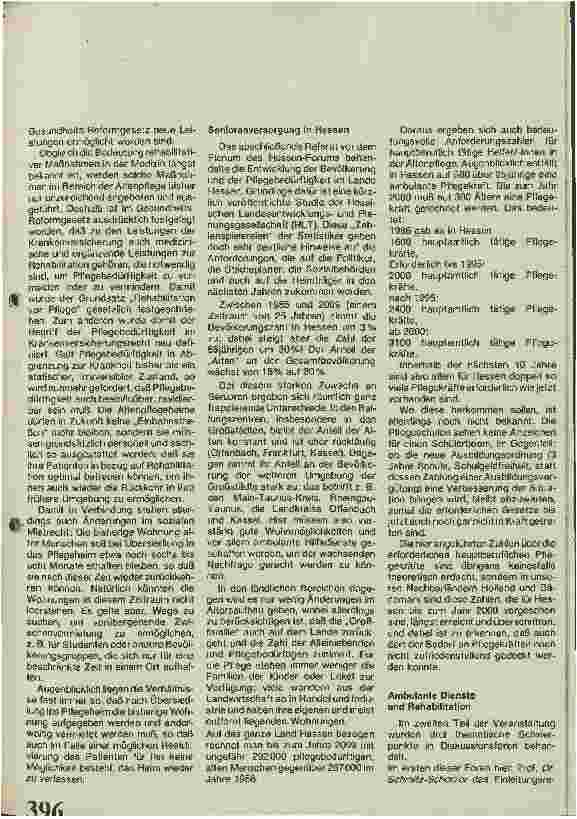 Vorschauseite 2: Alter hat Zukunft - die stationäre Altenpflege ebenfalls?