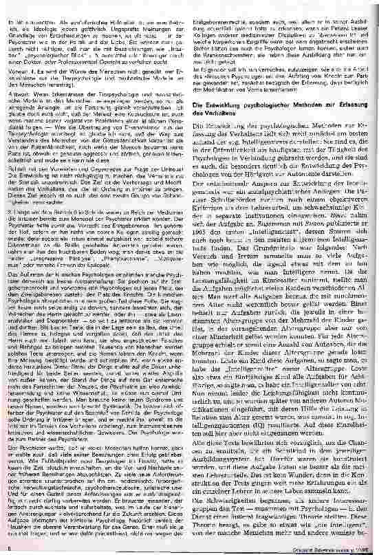 Vorschauseite 2: Psychologische Forschung in der Psychiatrie