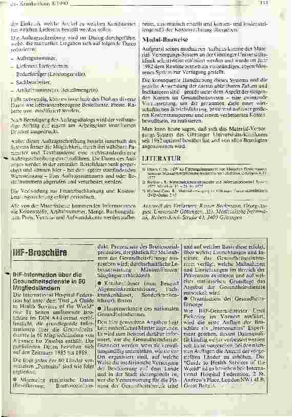 Vorschauseite 2: Material-Versorgungs-System des Göttinger Universitätsklinikum