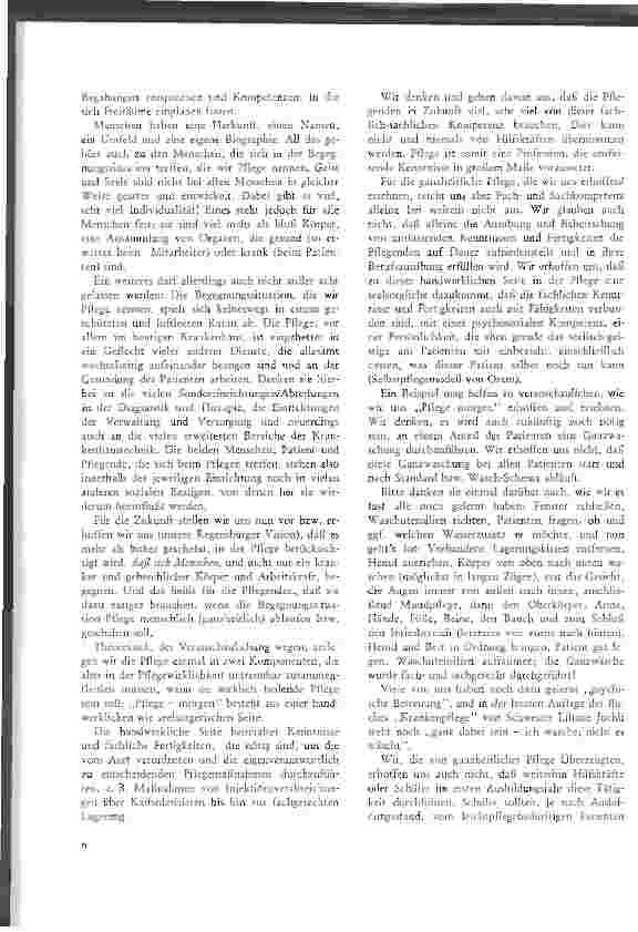 Vorschauseite 2: Pflege heute - Pflege morgen