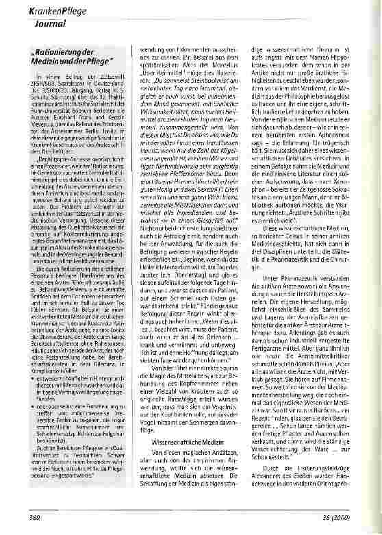 Vorschauseite 4: Arzneimittel - Magie oder Wissenschaft?