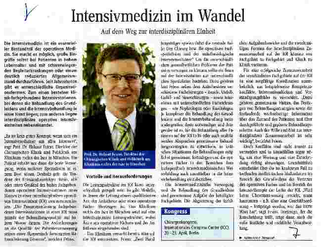 Vorschauseite 1: Intensivmedizin im Wandel