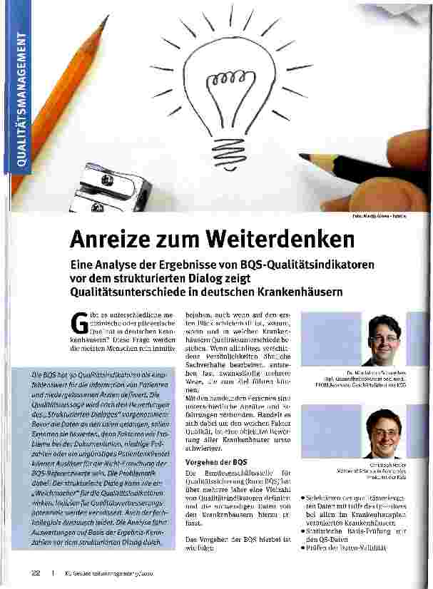 Vorschauseite 1: Anreize zum Weiterdenken
