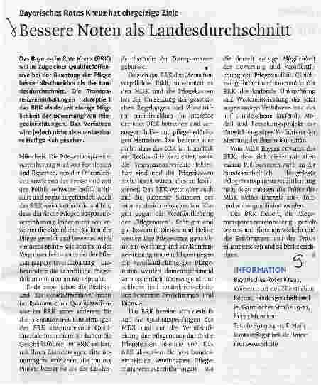 Vorschauseite 1: Bessere Noten als Landesdurchschnitt