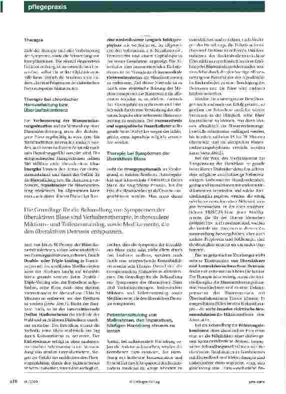 Vorschauseite 3: Diabetes mellitus und Harninkontinenz