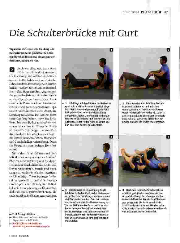 Vorschauseite 1: Die Schulterbrücke mit Gurt