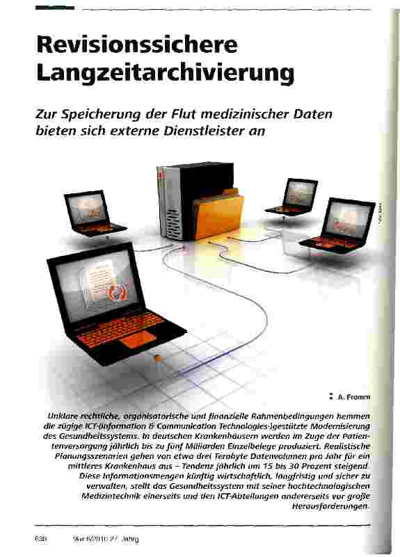 Vorschauseite 1: Revisionssichere Langzeitarchivierung