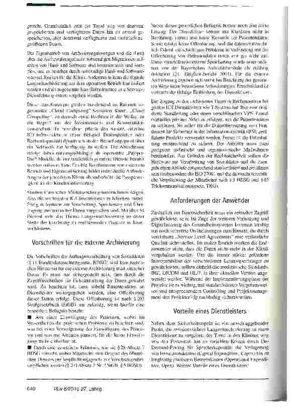 Vorschauseite 3: Revisionssichere Langzeitarchivierung