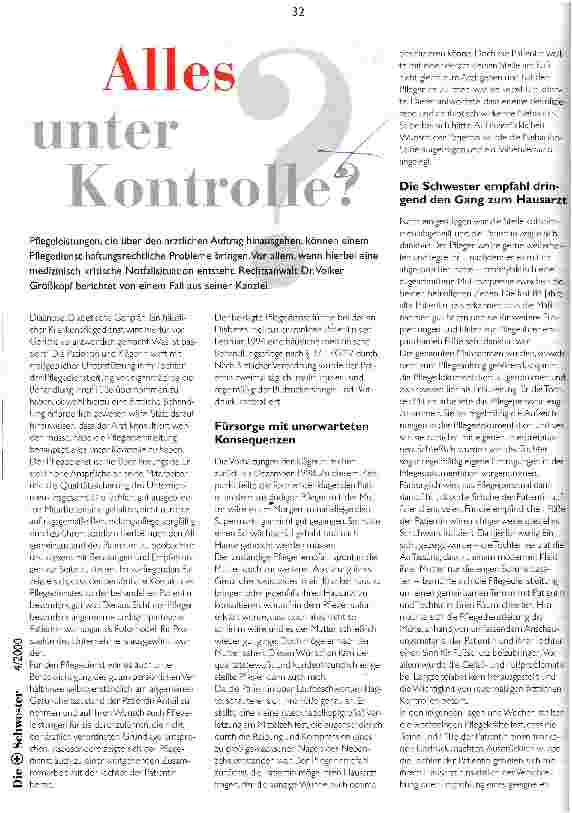 Vorschauseite 1: Alles unter Kontrolle?