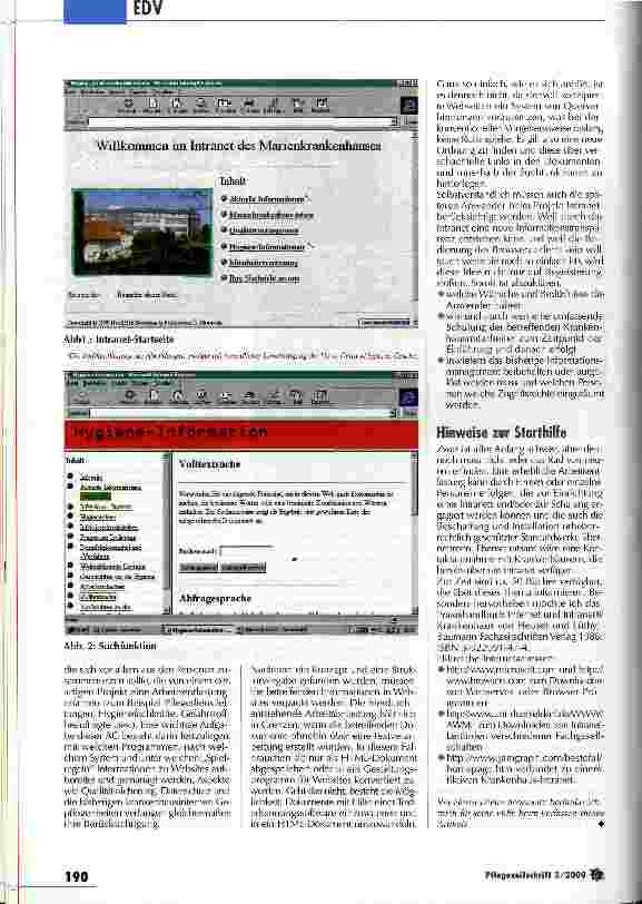 Vorschauseite 3: Server, Browser, Website Das Intranet im Krankenhaus