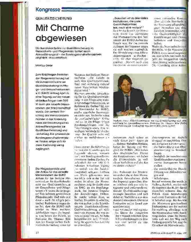 Vorschauseite 1: Mit Charme abgewiesen Qualitätssicherung