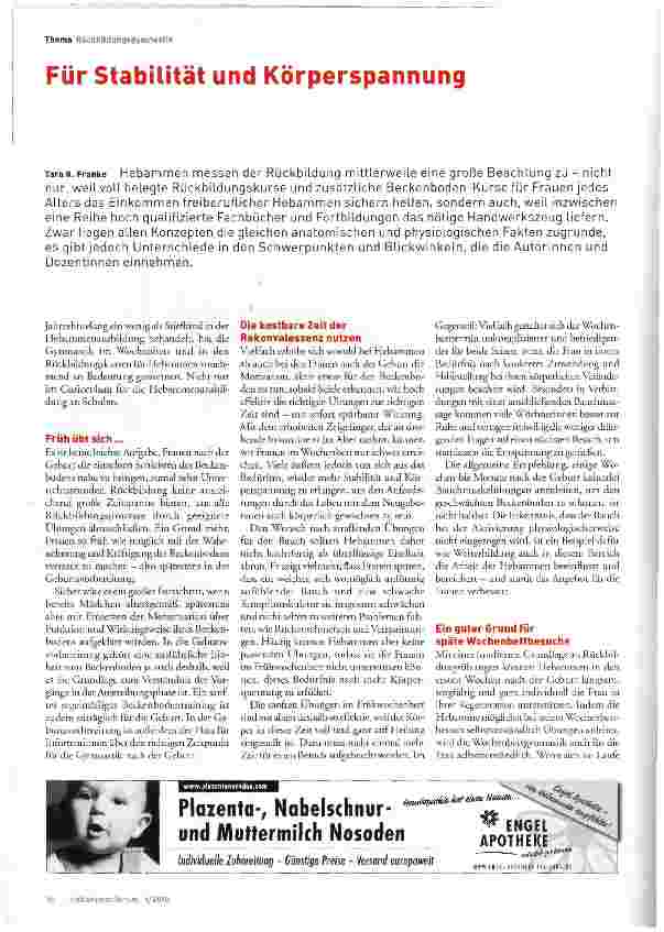Vorschauseite 1: Für Stabilität und Körperspannung