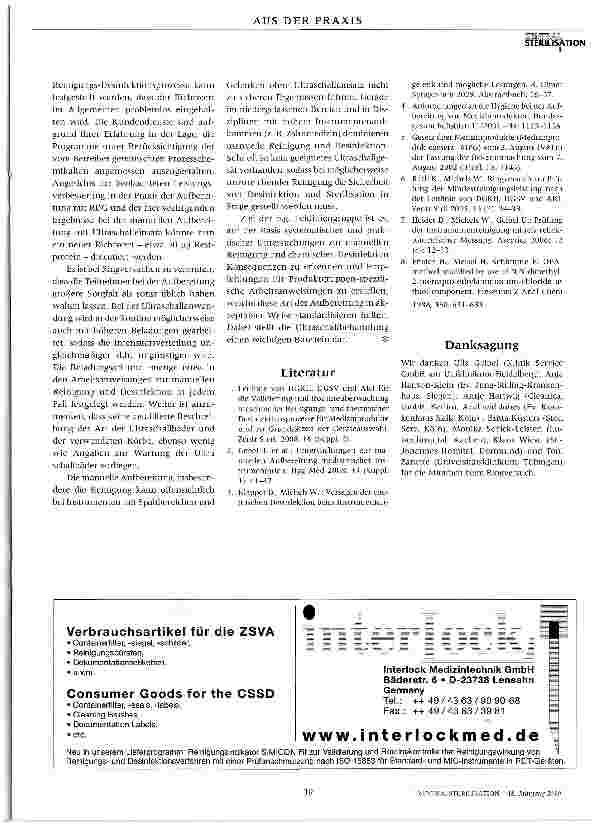 Vorschauseite 4: Ringversuch zur Prüfung der Reinigung mit und ohne Ultraschall in der Praxis