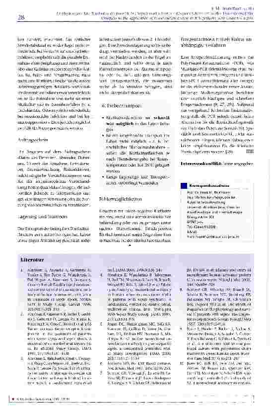 Vorschauseite 6: Leitliniengerechte Blutkulturdiagnostik bei Sepsis und schweren Organinfektionen in der Intensivmedizin - ein unterschätztes Defizit
