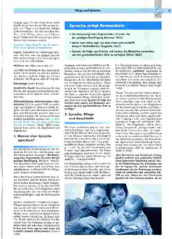Vorschauseite 2: Pflege & Sprache