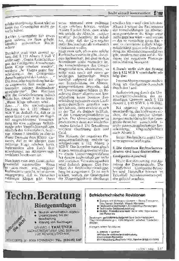 Vorschauseite 2: Rechtschutz im Rahmen des Paragraphen 122 SGB V