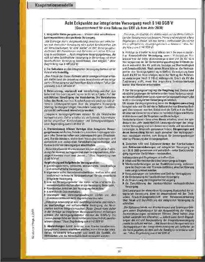 Vorschauseite 3: Die Chancen nutzen Ambulante Pflege in integrierten Versorgungsformen