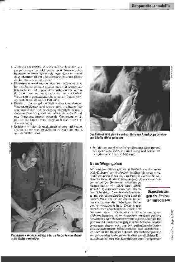 Vorschauseite 4: Die Chancen nutzen Ambulante Pflege in integrierten Versorgungsformen