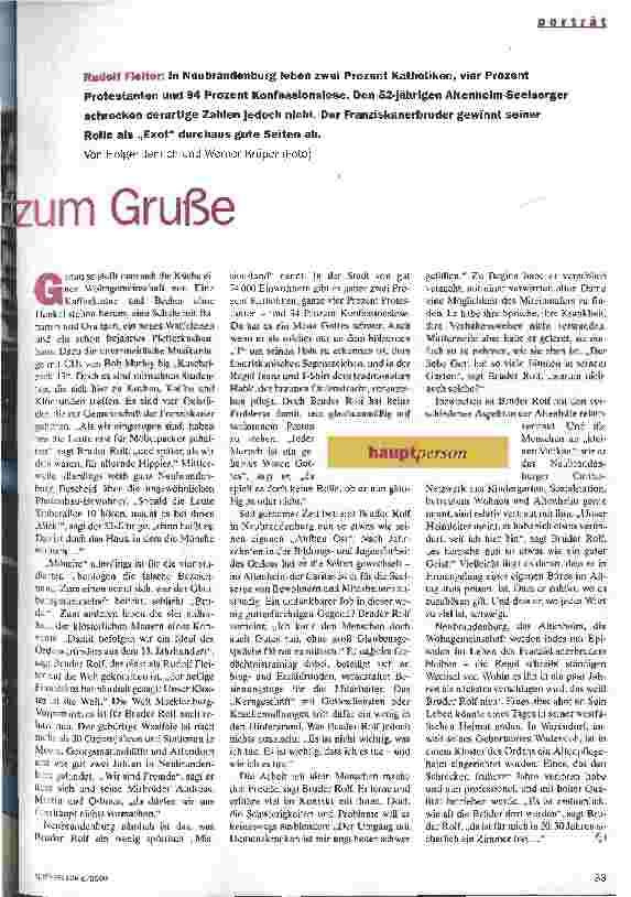 Vorschauseite 2: Gott zum Gruße Porträt