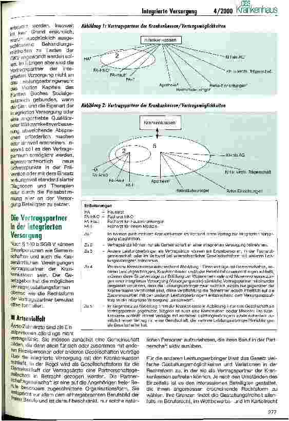 Vorschauseite 3: Integrierte Versorgung - Innovation oder Rückbesinnung auf historische Wurzeln