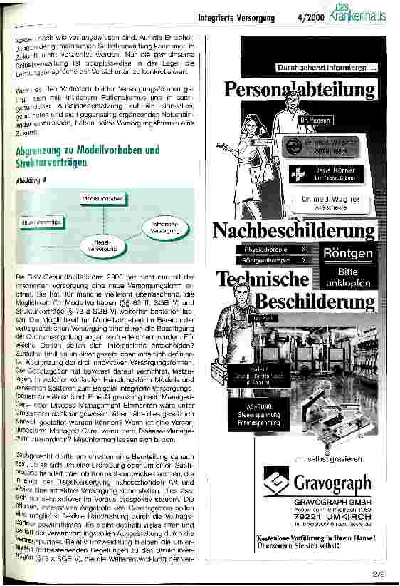 Vorschauseite 5: Integrierte Versorgung - Innovation oder Rückbesinnung auf historische Wurzeln
