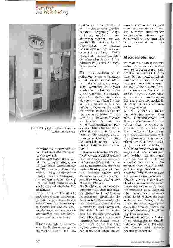 Vorschauseite 3: Neue Aufgabe für die Pflege: Patientenedukation Information, Schulung und Beratung von Betroffenen und Angehörigen