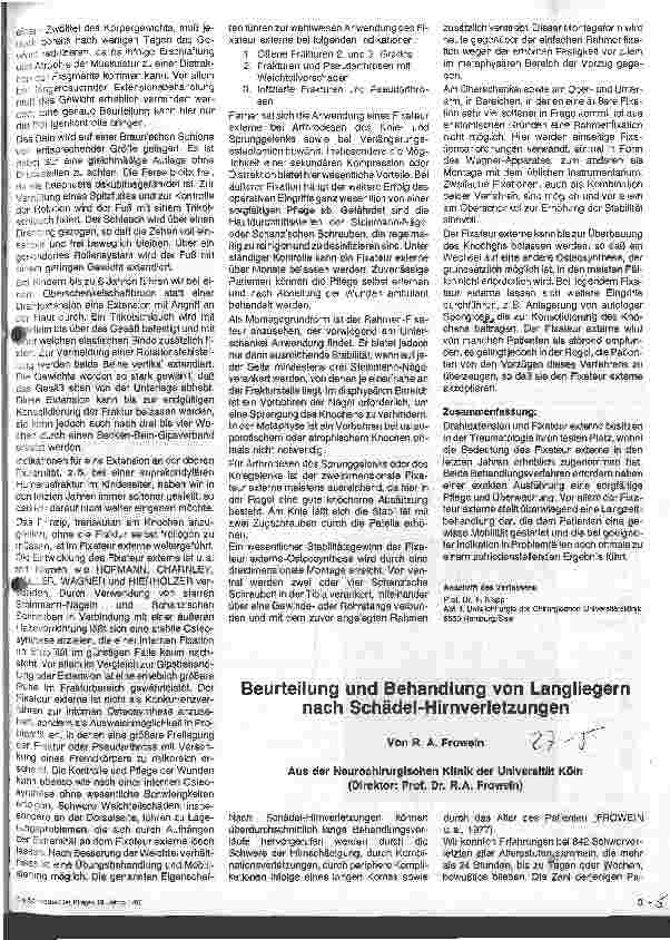 Vorschauseite 2: Extension und Fixateur-externe-Behandlung