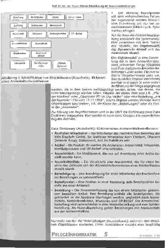 Vorschauseite 5: Modellierung der Benutzeranforderungen Am Beispiel eines elektronischen Bestellwesens zwischen Krankenhaus und Apotheke