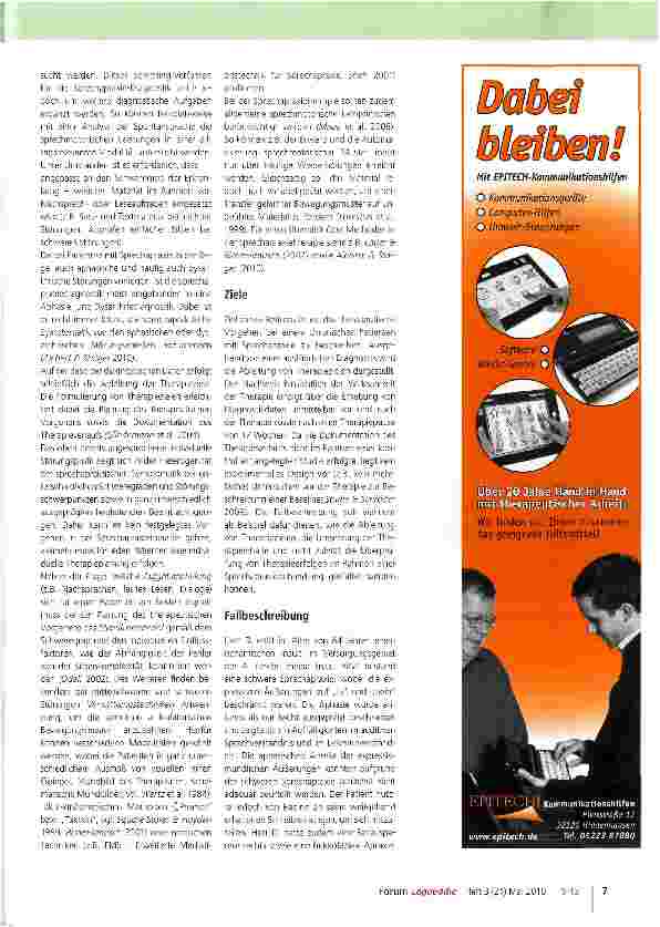 Vorschauseite 2: Therapie bei chronischer Sprechapraxie
