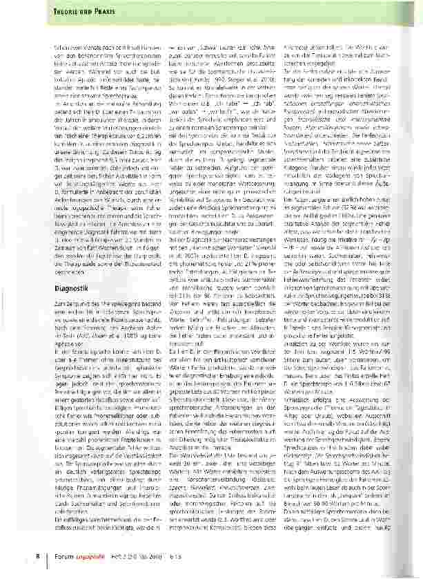 Vorschauseite 3: Therapie bei chronischer Sprechapraxie