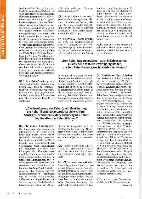 Vorschauseite 4: Strikte Qualitätsorientierung
