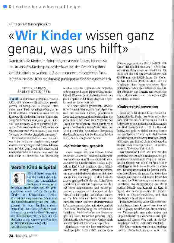 Vorschauseite 1: «Wir Kinder wissen ganz genau, was uns hilft»