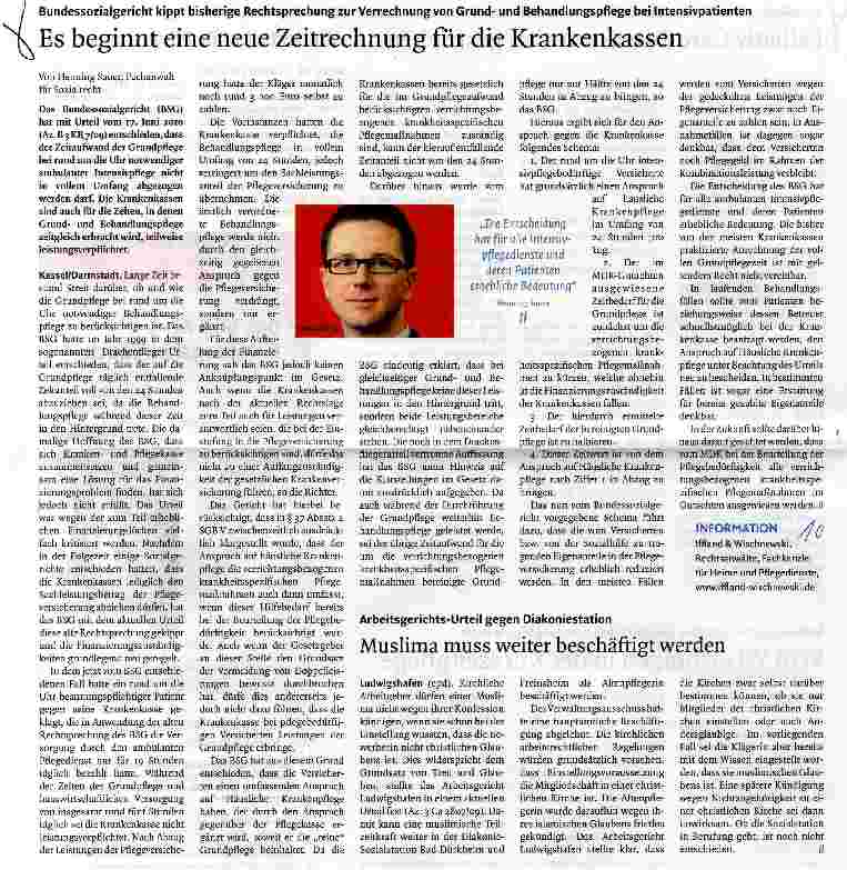 Vorschauseite 1: Es beginnt eine neue Zeitrechnung für die Krankenkassen