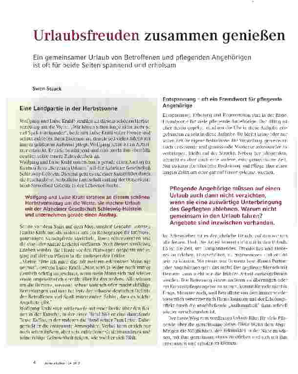 Vorschauseite 1: Urlaubsfreuden zusammen genießen