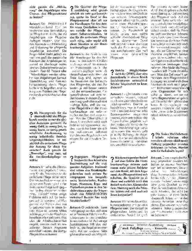 Vorschauseite 2: Pflegenotstand in der häuslichen Pflege? Interview mit Heide Reinschmidt