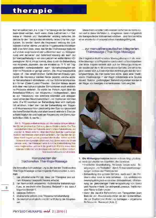 Vorschauseite 4: Von der Traditonellen Thai-Yoga-Massage zur integrierten physiotherapeutischen Anwendung
