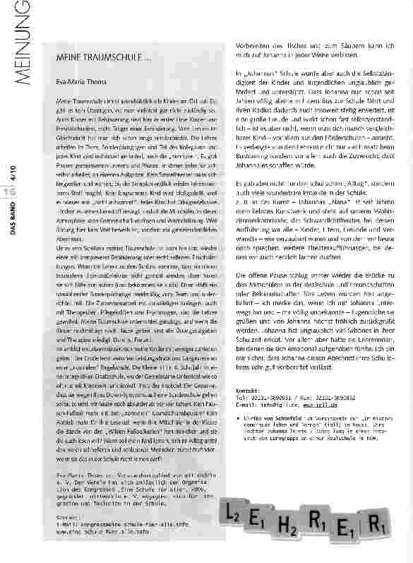Vorschauseite 2: Johanna hat unglaublich viel gelernt